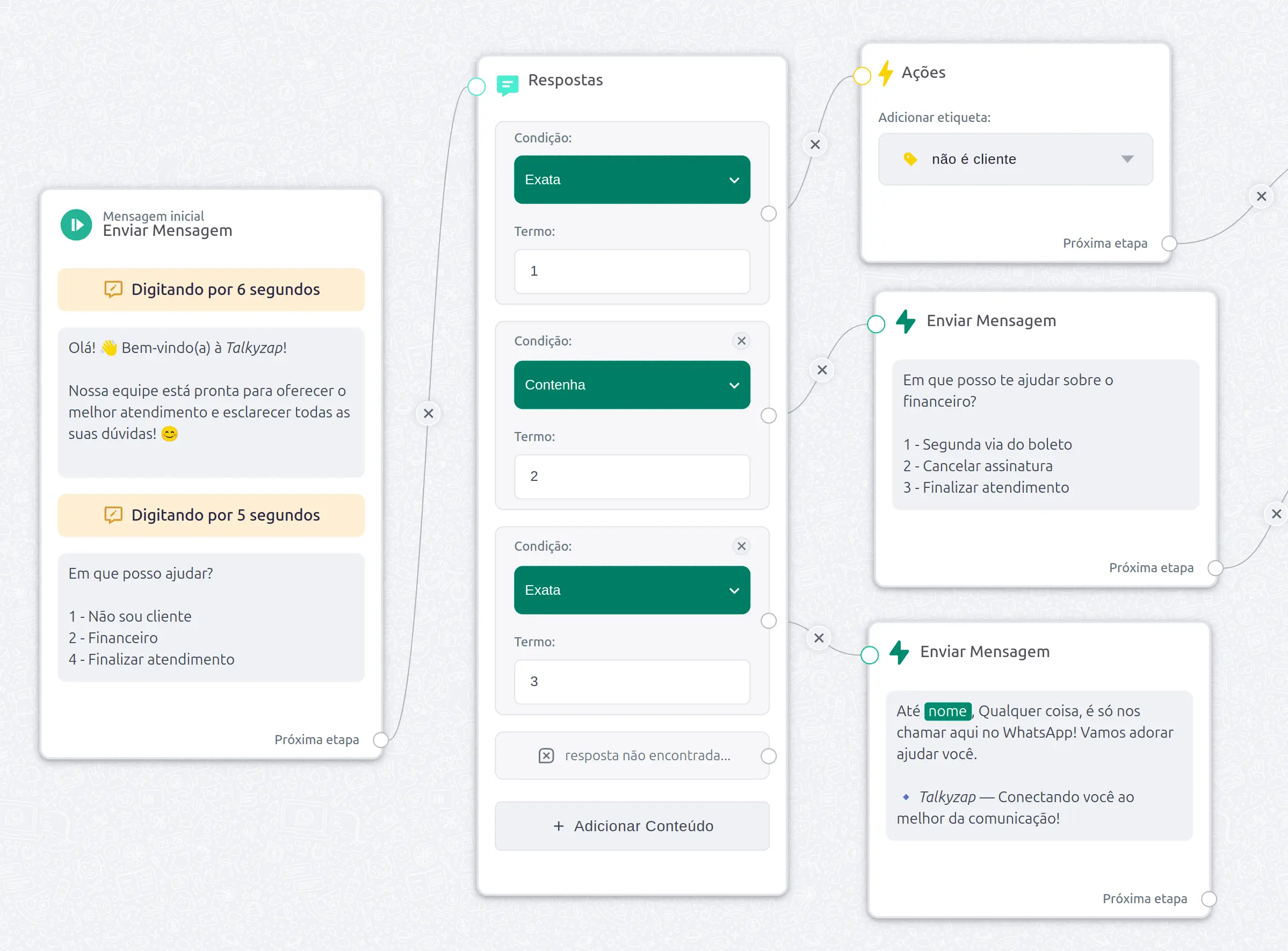 TalkyZap - Construtor de Fluxos para WhatsApp